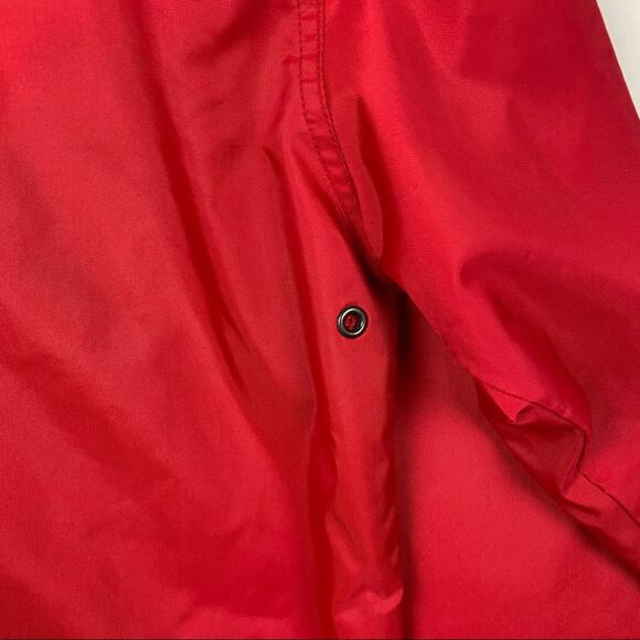 Eddie Bauer Red Full Zip Nylon Jacket Size Medium - Picture 6 of 9